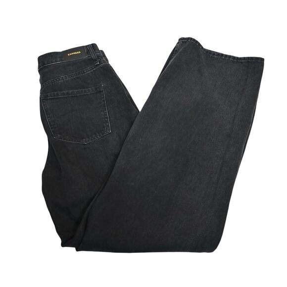 Express Women's 2 Regular Black Wide Leg High Rise Jean - Picture 3 of 11